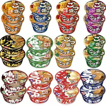 Ассортимент Maruchan, набор из 12 видов, 24 порции с кокосовыми крекерами