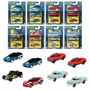 Ассортимент мини-автомобилей Matchbox, проданных в течение многих лет и коллекционных [8 коробок] [3 вверху] 986M-GBJ48