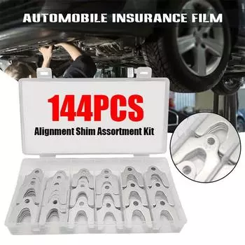 Ассортимент выравнивающих прокладок, 144 шт., подвеска 1/64 дюйма, 1/32 дюйма, 1/16 дюйма, 1/8 дюйма, развал носков 144Pcs
