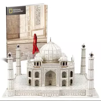 ASSYME Cubic Fan 3D Puzzle Craft Kit No Glue or Tools Required Taj Mahal DS0981h
