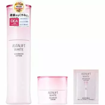 Astalift [Лосьон-крем] Белый улучшенный лосьон-лосьон (примерно на 2 месяца стоит 130 мл) + Белый улучшенный крем (примерно 1 месячный запас 30 г)