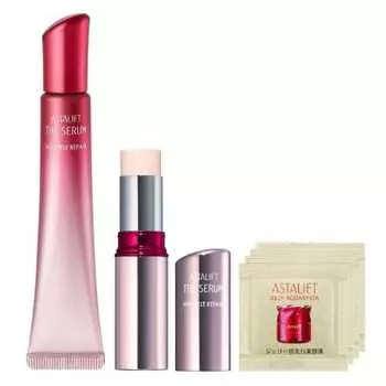 Astalift The Serum Wrinkle Repair Medicated Wrinkle Improving Serum (Morning and Night Set, Approximately 70 days worth, 5g in the morning, 18g at ni