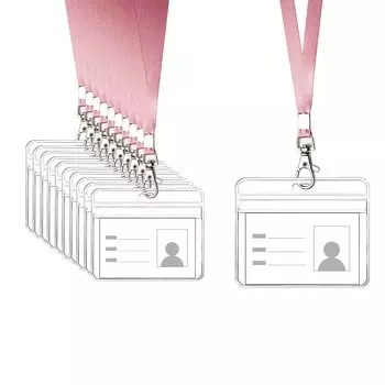 ASTAR удостоверение личности сотрудника горизонтальное имя имя подвесное имя сотрудника прозрачный цвет имя карты ПВХ водонепроницаемый шейный держатель удостоверения личности для деловых мероприятий чехол, держатель,