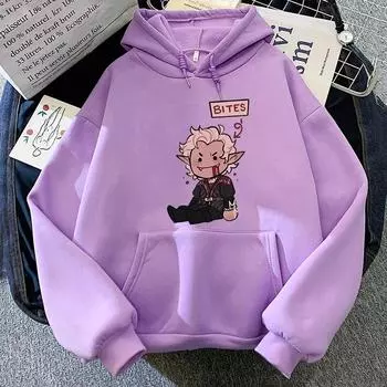 Astarion Bites толстовки для женщин/девочек укороченные топы свободные игры унисекс модная повседневная толстовка Harajuku винтажная уличная одежда с длинными рукавами XXS