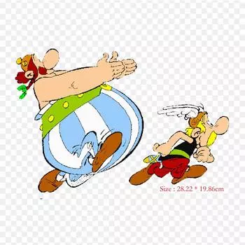 Asterix Obelix And Co, термотрансферная печать, виниловые нашивки, наклейки для одежды, аппликации «сделай сам», моющиеся нашивки