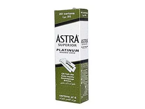 Astra Superior Platinum запасные лезвия 100 шт. x (Астра Платинум) обоюдоострый (5 20) [элемент]