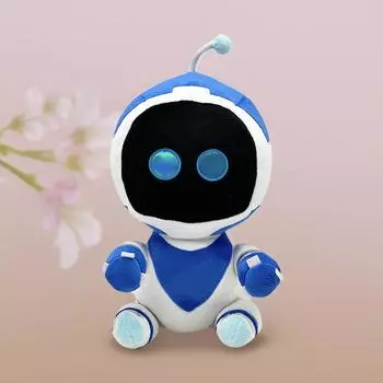 Astro Bot Plush мультфильм и аниме, изображение, связанное с забавными плюшевыми игрушками, синий робот, подарок на Хэллоуин, рождественский подарок 30cm