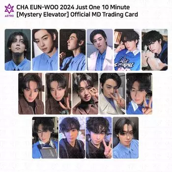 ASTRO CHA EUNWOO 2024 World Tour Mystery Elevator Всплывающая коллекционная карточка Everline Photocard #03