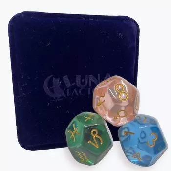 Astro Dice ASTRO DICE Гадальные кости для начинающих Японское Таро с пояснениями Luna s LUNA S