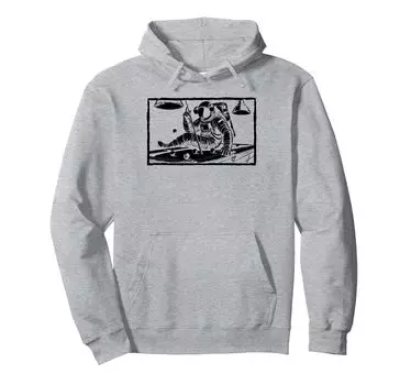 Astronaut Billiard Cue Pool Snooker Hoodie серый