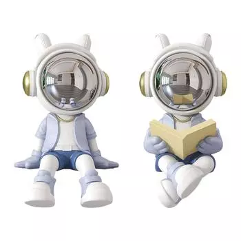 Astronaut Statue Desktop Ornament for Table Centerpiece Bedroom Home Decor Sitting