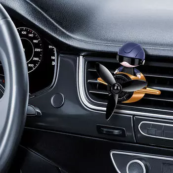 Клипса для автомобильного освежителя воздуха с пропеллером в стиле астронавта золотой