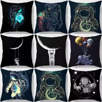 Астронавт аниме серии наволочка дома наволочка гостиная диван-кровать орнамент 40x40cm
