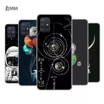 Астронавт Космос Луна для Samsung Galaxy A01 A11 A12 A22 A21S A31 A41 A42 A51 A71 A32 A52 A72 A02S мягкий чехол для телефона Samsung A01
