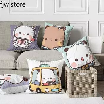 Астронавт, водитель полиции, красная панда, наволочка, модное аниме, грудь, диван, кресло, подушка для кровати, домашний декор 40x40cm