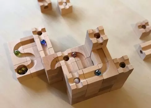 Astrum Logic Развивающая игрушка Деревянная игрушка Катящийся шарик Тренировка мозга