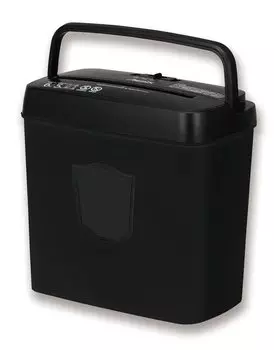Asuka Cross Cut Shredder Up to 6 2 minutes in a with can be black S37, sheets, row, handle, stapled, чёрный