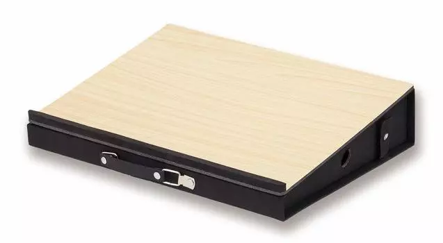 Asuka DSK03 Desk Portable Drawer Angle Wood Grain Stand, Desk, Storage, Portable, Laptop, Learning, Reading, 10°