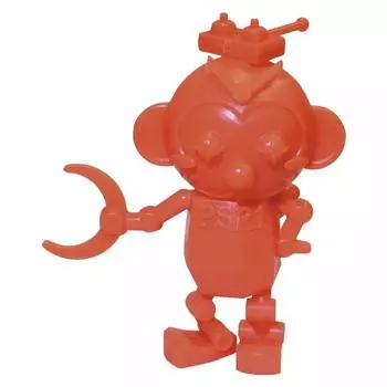 Asuka Model Plastic Monkey Series Plastic Monkey Robo Salmon Red Plastic Model YW-003a