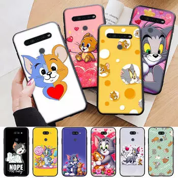 AT20 милый черный чехол Том и Джерри для Xiaomi Poco X6 M5 M6 F5 F6 F1 C65 C55 C50 C51 C40 Redmi Note 7 8 14C A3X 13C 12C 11 10A 9C Pro Sofe Cover Xiaomi Poco F5 5G бездна