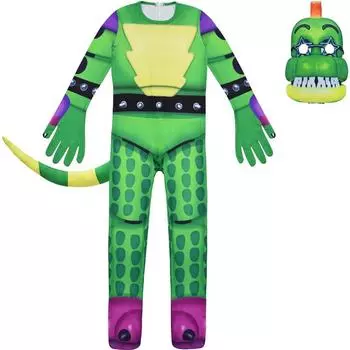 At Nights Five Freddys Cosplay Jumpsuit Halloween Costum Outfit Party Fans Boys 110cm/43.31in