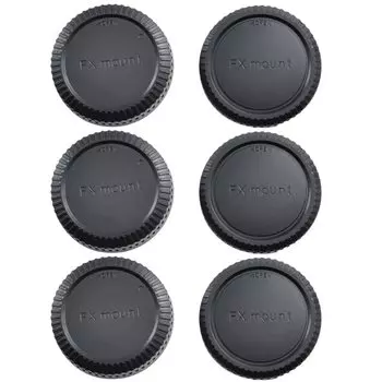 ATAK FUJIFILM X Mount Compatible X Lens Rear Cap 3 pieces X Body Cap 3 pieces Total 6 pieces with FUJIFILM X Cap/X & (Compatible Mount)