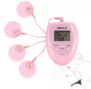 Атака на соски Электрический шок Массажная подушка Электрический вибратор 4 подушечки стимуляция Пытка сосков Стимуляция промежности Шоковая Эротические товары Эротические игрушки Мужской