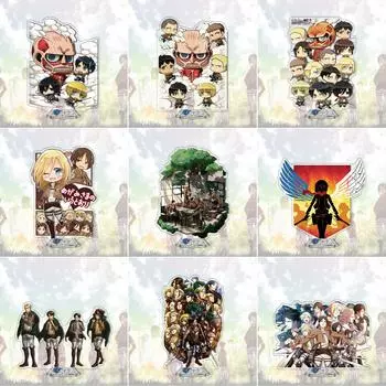 Атака на Титанов, акриловая подставка, модель игрушки, косплей, аниме, фигурка, украшение на подставке, экшн-фигурка, коллекционная OSS18251H04