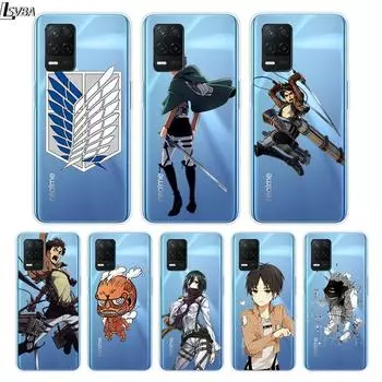 Атака на Титанов для Realme 8 8i V3 V5 GT Neo Flash Edition Explorer Master Neo2 Narzo 30 50i 50A C21Y, чехол для телефона Realme V3