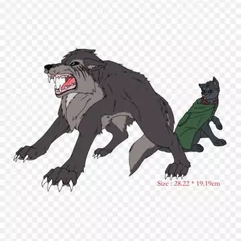 Атака на титанов волки Эрен Йегер Акерман клипарт нашивки для одежды большие аниме патчи теплопередача виниловая наклейка железо на переводных картинках для одежды