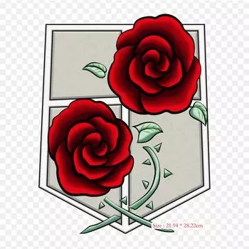 Атака Титанов Акерман клипарт нашивки для одежды большие аниме патчи теплопередача виниловая наклейка железо на переводных картинках для одежды