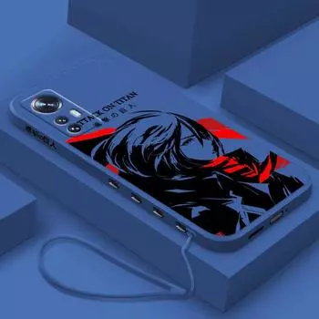 Атака титанов для Xiaomi Mi 13 12T 12S 12X 11i 11X 11T 10T 10S Lite Pro Ultra Liquid Left Rope Soft Phone Case Mi 11i