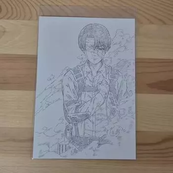 Атака Титанов Леви Открытка в качестве бонуса за предзаказ