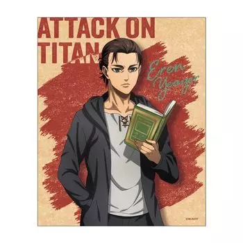 Атака титанов Последний сезон Холст Доска Чтение Эрен Йегер вер. /