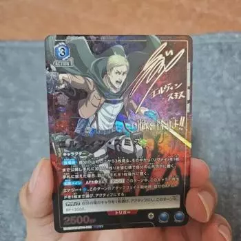 Атака титанов Union Arena Card Elvin Autographed Card