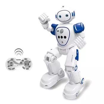 ATAMIRA Умный робот-игрушка для жестов на английском языке Двуногий USB Подарок для учеников начальной школы Дети, Только, Танцы, Управление, Ходьба, Перезаряжаемый, синий