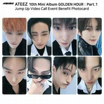 ATEEZ 10-й мини-альбом Golden Hour Part.1 Фотокарточка с видеовызовом Jump Up Yeosang