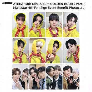 ATEEZ 10-й мини-альбом Golden Hour Part.1 Makestar 4-я фотокарточка с фан-выступлением Jongho