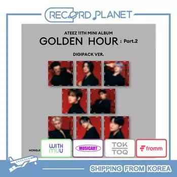 ATEEZ - 11-й мини-альбом [GOLDEN HOUR : Часть 2] (Digipack Ver.) [POB] Random (No Benefit)