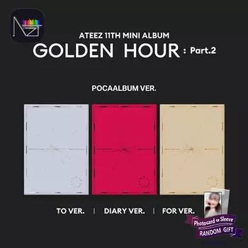 ATEEZ - 11-й мини-альбом GOLDEN HOUR : Часть 2 (POCA вер.) RANDOM 1PCS