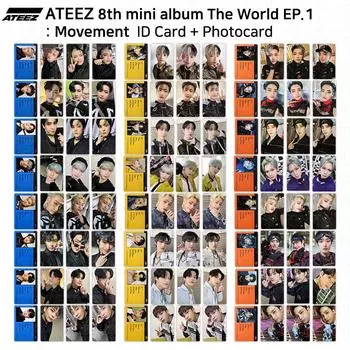 ATEEZ 8-й мини-альбом The World EP.1 : Официальное удостоверение личности движения Фотокарта КПОП Jongho - A (ID Card)