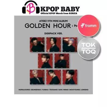 ATEEZ (Digipack Ver.) [ЗОЛОТОЙ ЧАС : Часть 2] 11-й EP (POB) NO POB (RANDOM)