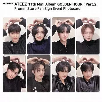 ATEEZ Golden Hour Часть 2 2nd Fan Sign Event Фотокарта Fromm Store Jongho