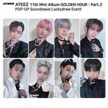 ATEEZ Golden Hour Часть 2 POP-UP Soundwave Lucky Draw Фотокарточка KPOP Jongho
