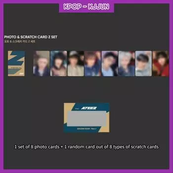ATEEZ POP-UP MD ЗОЛОТОЙ ЧАС:ЧАСТЬ 1. НАБОР ФОТО И СКРЕТЧ-КАРТЫ Z 1EA