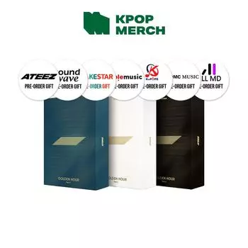 ATEEZ – ЗОЛОТОЙ ЧАС : Часть 1 (10-й Мини) Вкл.. Селфи Фотокарта 03.GOLDEN HOUR+KQ
