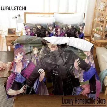 Atelier Totori The Adventurer of Arland Bedding Set Cartoon Anime three-piece set Adult Kid Bedroom Duvet cover Sets 3D Kawaii 70x133cm 2pcs