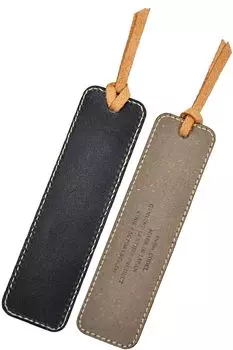 atelierCODEL Bookmark Bookmark Кожа Tochigi Leather Letterpress Printing (черный) чёрный