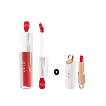 ATHE Масло для увеличения объема губ с мини-бальзамом для губ Набор из 2 предметов DEWY CORAL