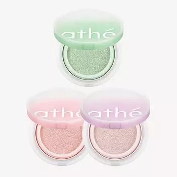 Athe Солнцезащитный кушон Vegan Relief Lightening Tone-up (3 цвета) SPF 50+ ПА++++ 12г Veggie Green
